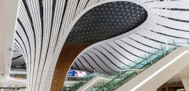 Beijing, China – September 30, 2019: Beijing Daxing New International Airport Terminal (PKX) in China.